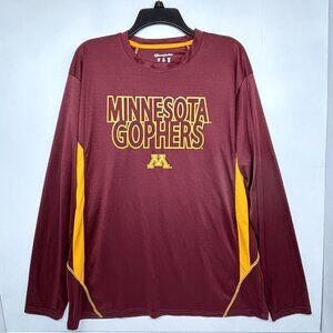 Minnesota Golden Gophers Champion Long Sleeve Dri-Fit Shirt Maroon Gold Men's XL